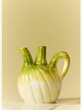 Anthropologie NWT Damson Madder Stoneware Fennel Creamer
